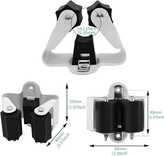 3-H Broom Hanger, Mop Holder Wall Mount 20 Pack, Broom Holder Wall Mount - Image 5