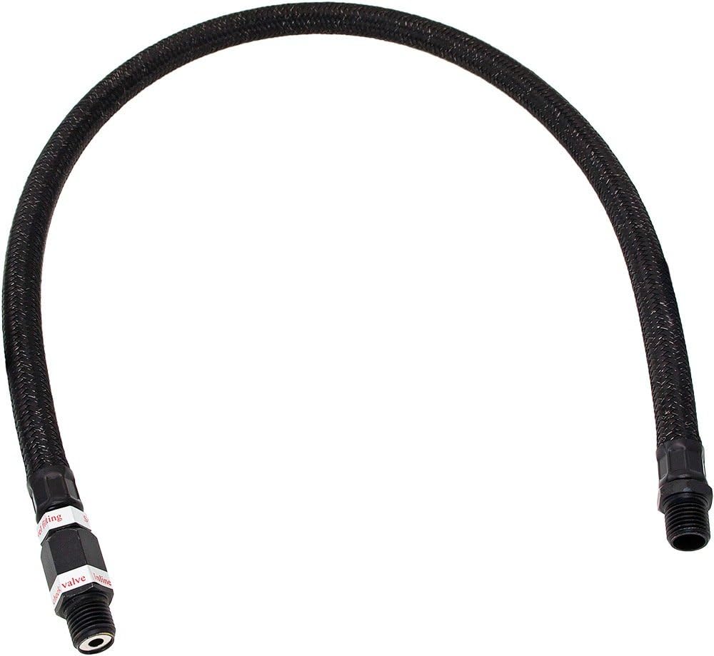 vixen horns stainless steel air compressor braided leader, main product view