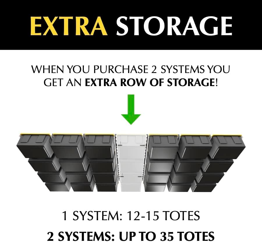 e-z garage storage tote slide pro – made, close-up detail