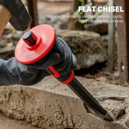 rotation 3pc heavy duty masonry chisel set with, package contents