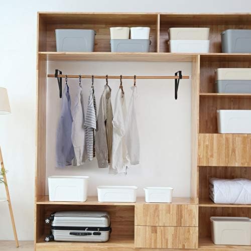 heavy duty closet rod & shelf brackets clothes on a desk or shelf