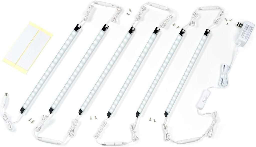 Led Light Strips Kit, 12’’ Linkable Light Bars + Rocker Switch + UL Power