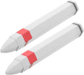 2pcs Wax Marker Pens for Tire Repair Car Tire Marking Pens Fine Tip for Precise Marking for Cars Motorcycles Bicycles High Visibility White