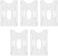Windshield Card Holder and Secure Card Management, 5 Pcs IC Card Holder, Windshield Card Display Sleeve for Community & Vehicle Management, Fuel Card Holder for Vehicle (Suction cup)