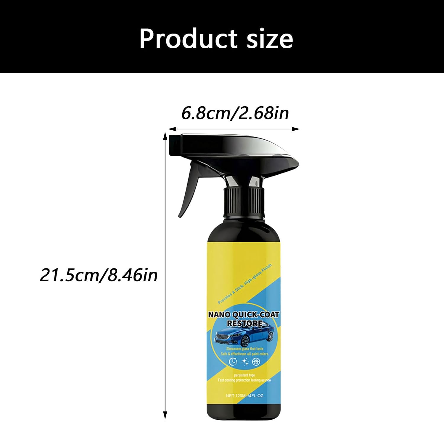 1pc Automotive Paint Restoring Coating Agent Sprayer Vehicle Polish Quick Effect Car Sprinkle
