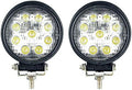 Custer Products 27-Watt L.E.D. Round Flood Lights (WL93FR-PR) - Pair