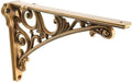 decorative shelf bracket 6 inch, antique brass shelf, main product view
