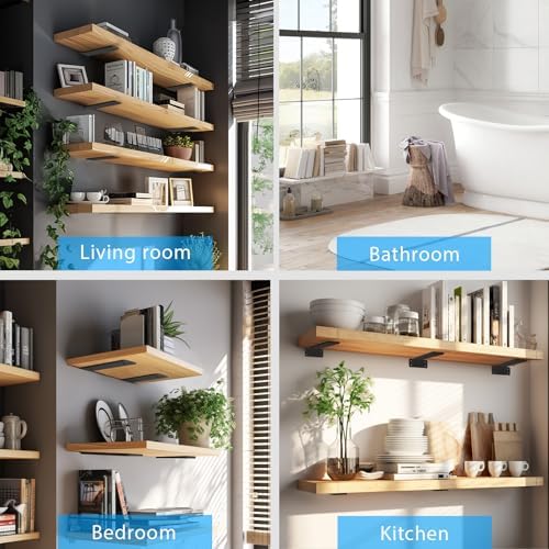 shelf brackets floating shlef brackets 12-inch 6-packs, 1/5-inch, package contents