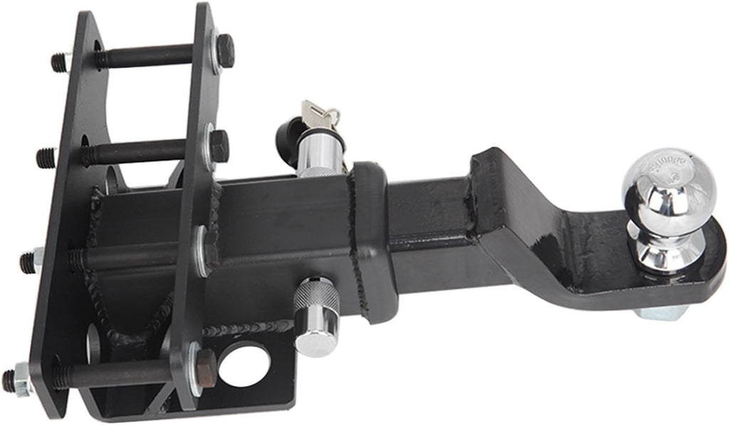 Adjustable Trailer Hitch Car Rear Bumper Trailer Hitch Receiver Tow Hitch Ball Mount with Hook