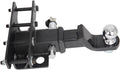 Adjustable Trailer Hitch Car Rear Bumper Trailer Hitch Receiver Tow Hitch Ball Mount with Hook