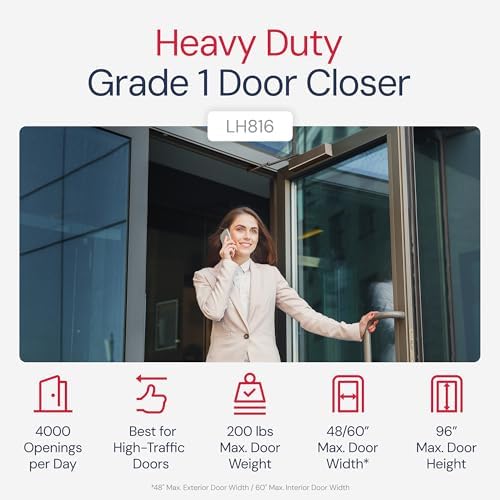 lawrence heavy duty door closer commercial grade 1 shown in use