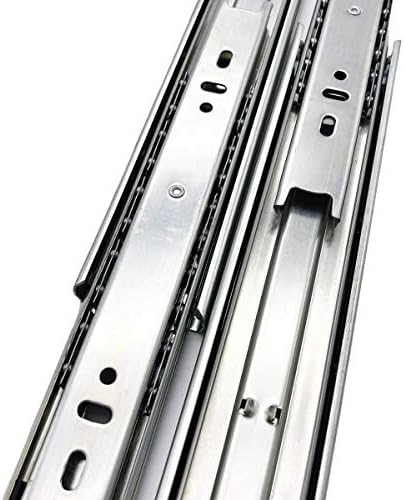 10 pairs of 12 inch full extension drawer, close-up detail