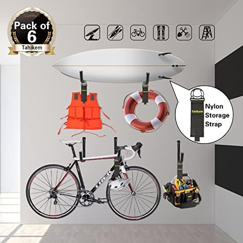 garage hooks heavy duty, 9 inch ladder hooks showing dimensions