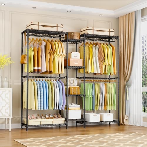 ulif e4 clothes rack, heavy-duty garment rack can, close-up detail