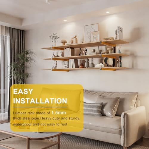 lumber storage rack wall mount wood organizer storage, package contents