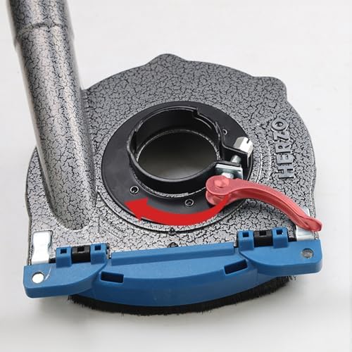herzo aluminum dust shroud for angle grinder 4.5 on a desk or shelf