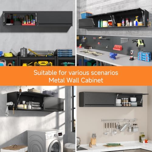 coolsun metal wall cabinet, 12.6" h garage wall on a desk or shelf