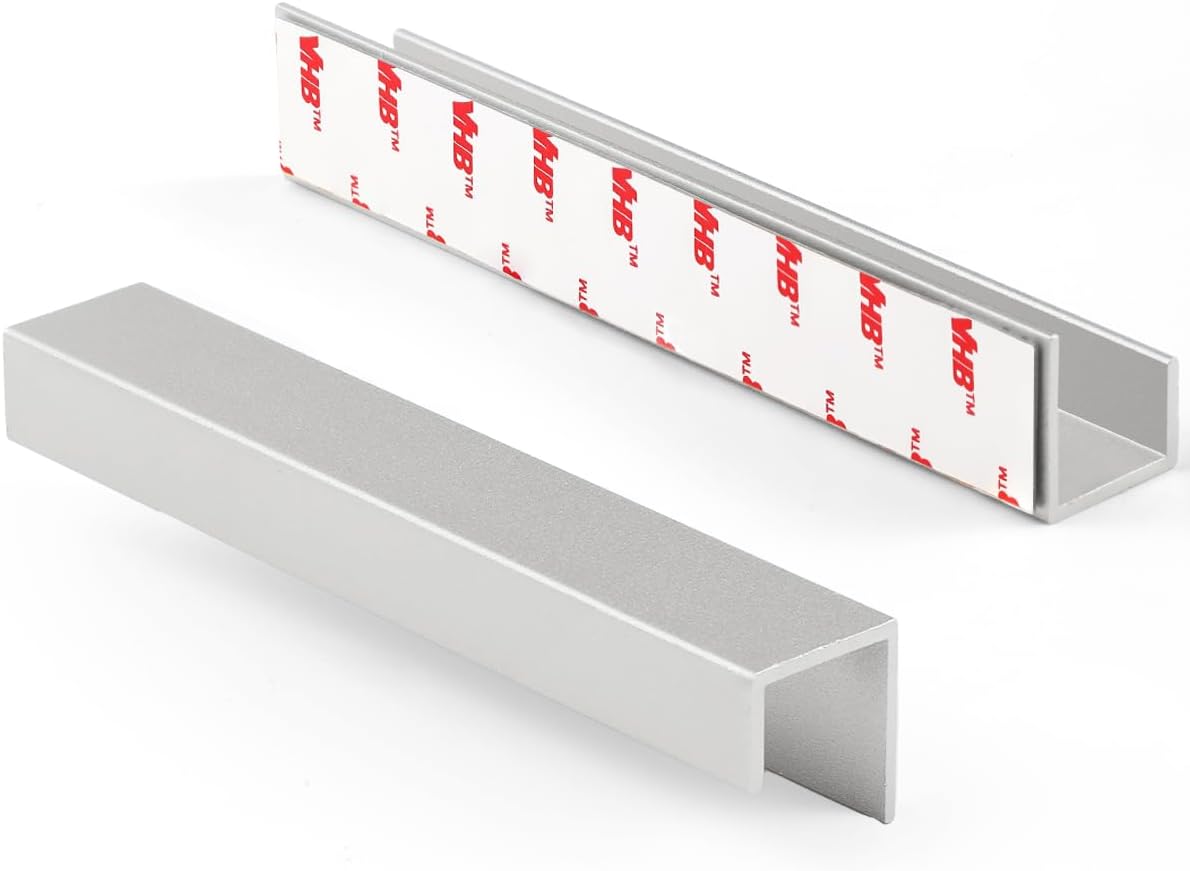 adhesive cabinet handles silver 5-1/2" length (cover 5", main product view