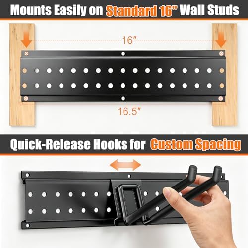 garage tool organizer wall mount 66 inches with, package contents