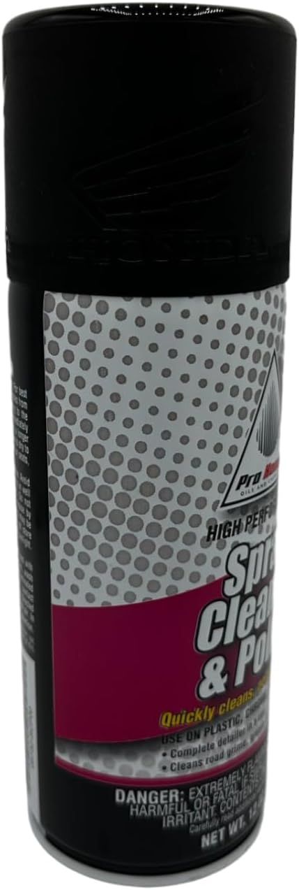 Cyclemax Three Pack compatible with Honda Spray Cleaner & Polish 08732-SCP00 Contains Three 12oz Cans and a Funnel