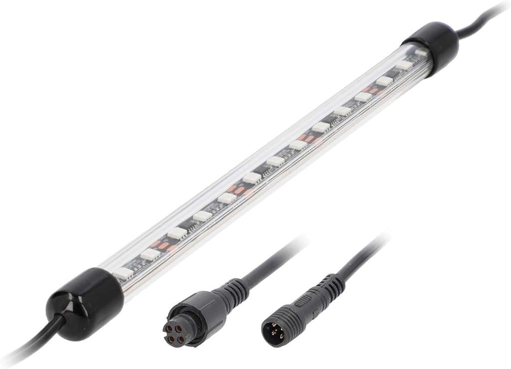 Heise by Metra 12 Inch LED Chase Tube, RGB Color Changing Vehicle Accent Light with App Control, IP67 Weather Resistant