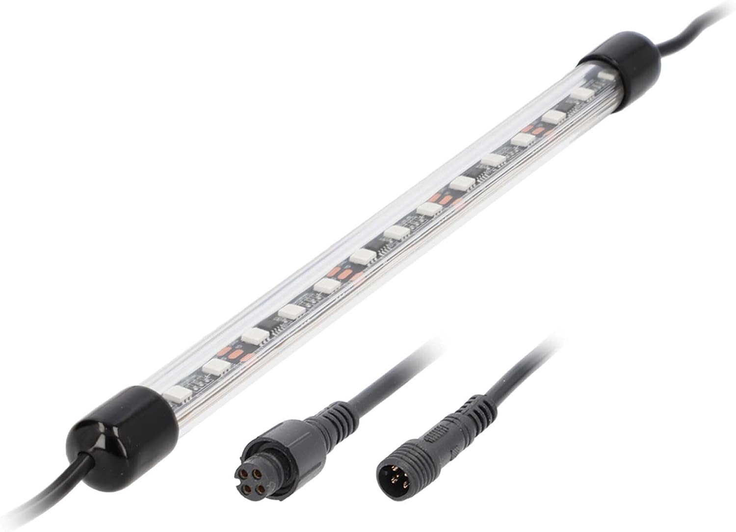 Heise by Metra 12 Inch LED Chase Tube, RGB Color Changing Vehicle Accent Light with App Control, IP67 Weather Resistant