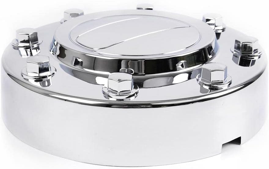 ALLGOOD Front Alloy Wheel Center Caps, Fit Dodge Ram 3500 2011-2016 1-TON Dually, Front Chrome Hub Caps, 1PCS