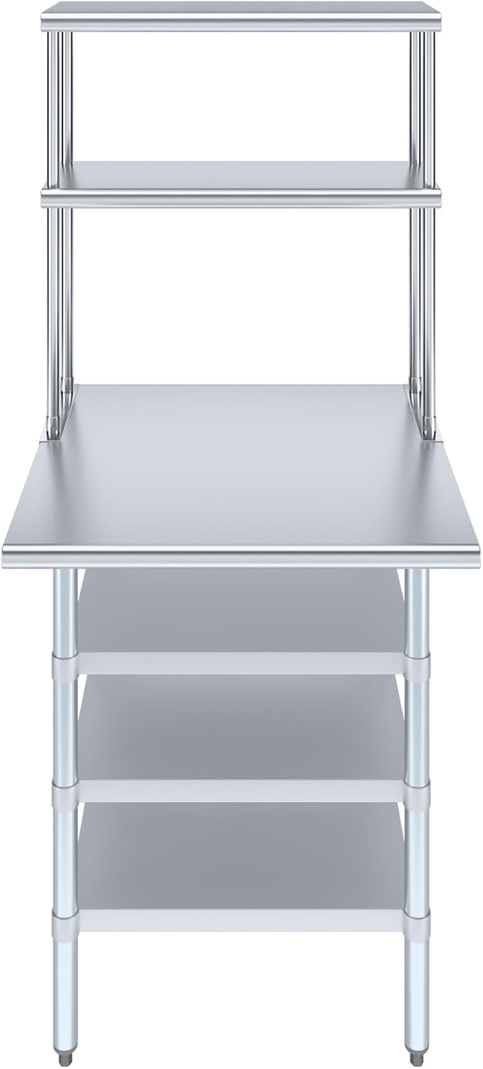 Amgood 30" x 30" Stainless Steel Work Table - Image 2
