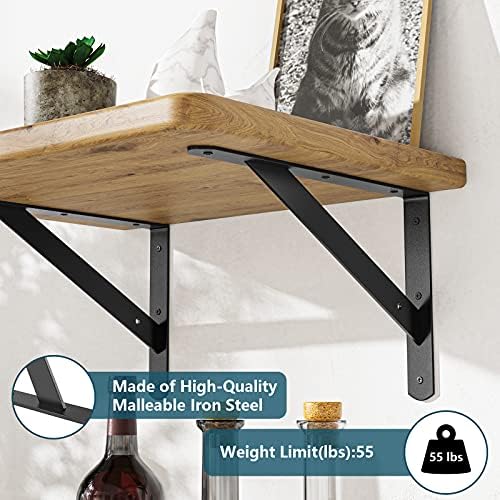 cwlotac heavy duty shelf bracket 6 pack, close-up detail
