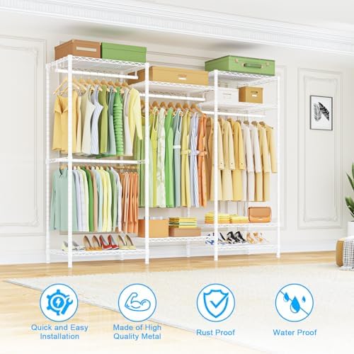 ulif e13 heavy duty clothes rack（with 4 hanger, package contents