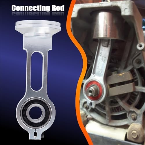 kk-4835 compressor piston kit with connecting rod, piston, side view
