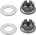 Set 2 ATV Quad rear Axle castle hub nut washer compatible with Yam-aha Banshee Blaster Raptor Warrior Raptor 350 660 YFZ450 Breeze Grizzly