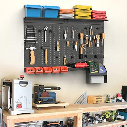 torack metal pegboard wall organizer 24x48 in, tool shown in use