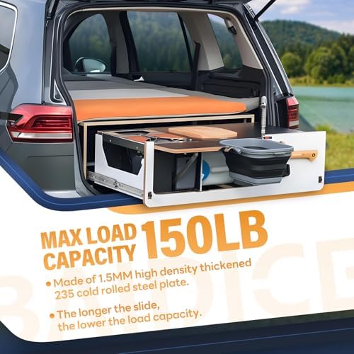 1 pair heavy duty locking drawer slides with, side view