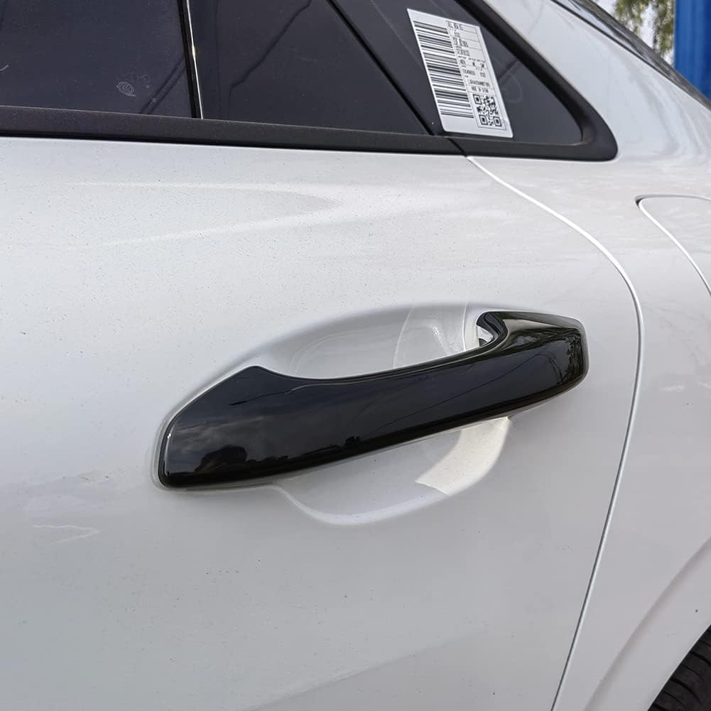 AOKIO ABS Glossy Black Exterior Door Handle Cover Trim for Kia K5 Accessories 2020 2021 2022 2023 2024 2025 with Smart Keyhole (Not for Optima 2015-2019)