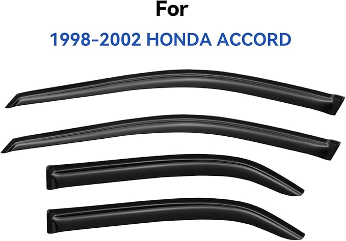 Window Visors Rain Guards for 1998 1999 2000 2001 2002 Honda Accord, - Image 2