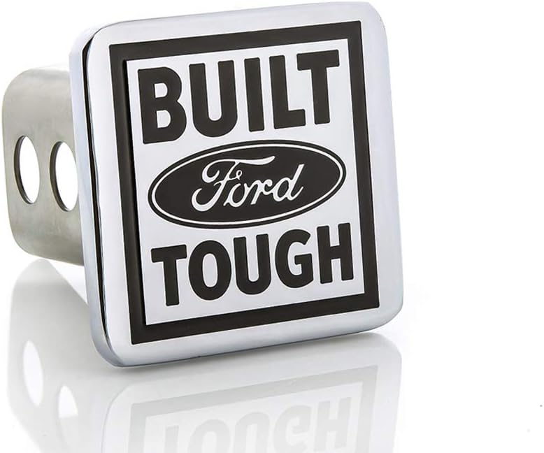 Ford Built Tough Metal Trailer Tow Hitch Cover Plug Emblem