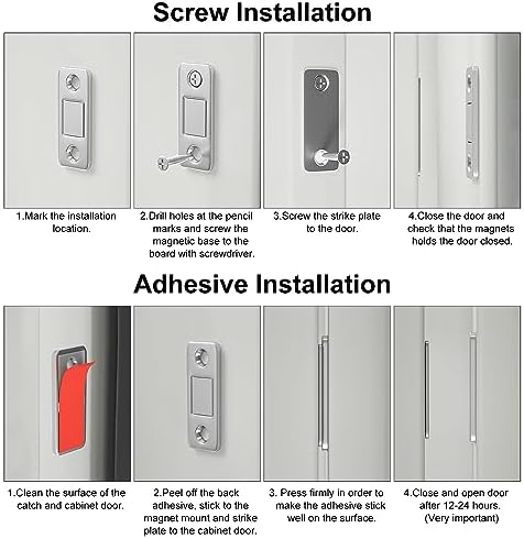 cabinet sliding door magnets jiayi 18 pack ultra showing dimensions