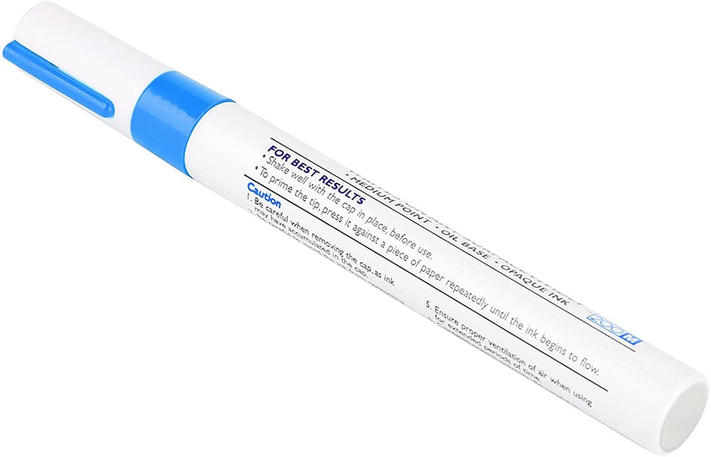 Qqmora Car Tire Paint Pen, Marking Pen Car Tire Paint Pen Not Easy to Fade Drying Tire Paint Pen (Blue),car paint supplies