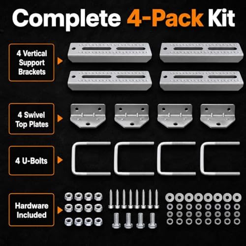 wellmax 10" boat trailer bunk brackets, heavy duty, view 9