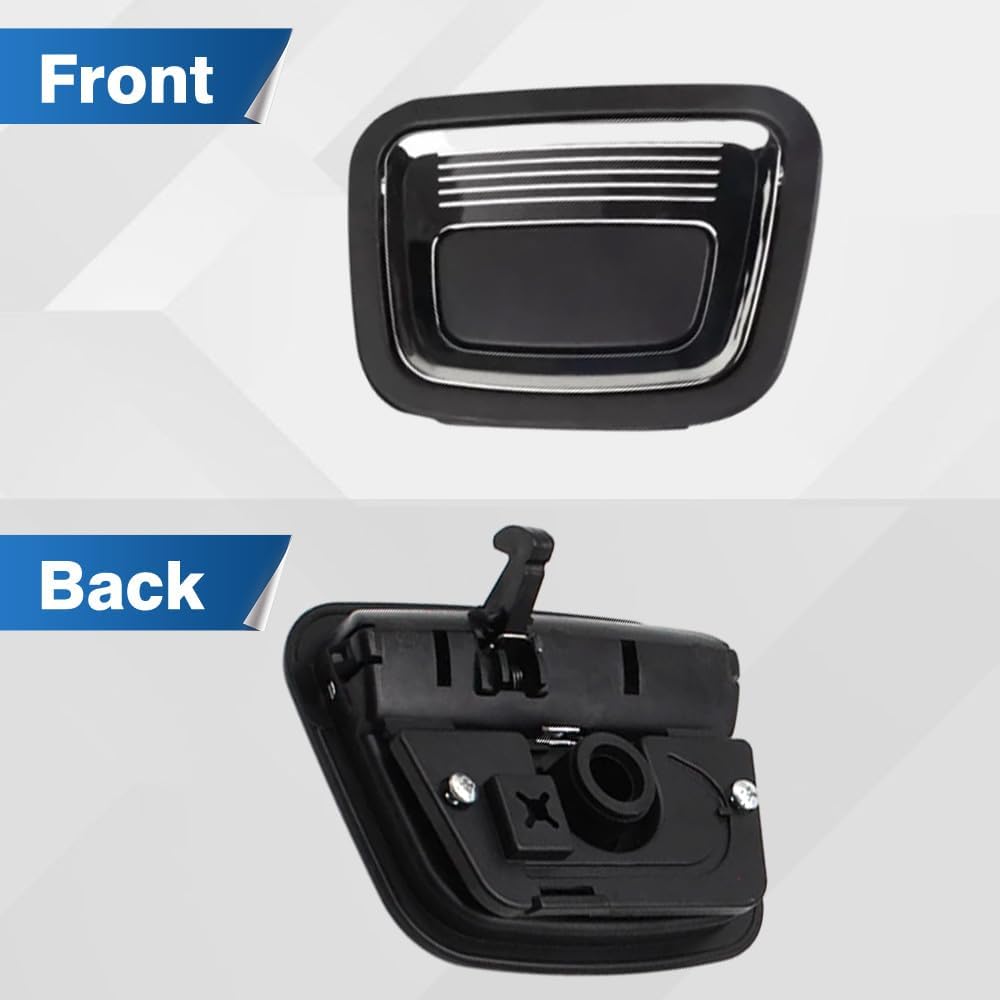 Riloer Car Rear Trunk Inside Floor Handle, Replacement Pull Handle, Replaces 0996800284 09968002849051, Compatible with Mercedes-Benz W176 2013-2018, Left & Right, 1 pc (Black and Chrome)