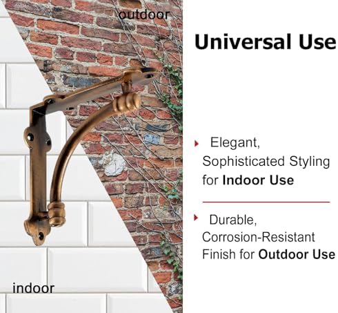 nach decorative shelf brackets, 4 pack of 5.25, close-up detail