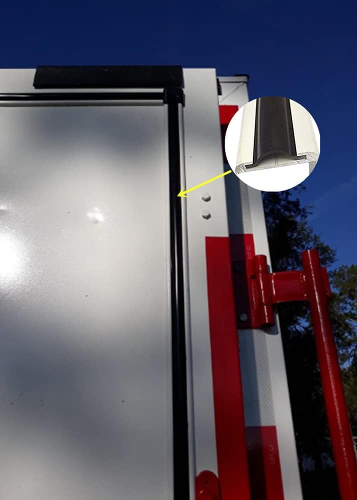 3/4" RV Vinyl Trim Molding Insert Black for RV Camper Travel Trailer Screw Cover Gutter Corner Channel Outside Seam roof Edge Track Heavy Duty Trim(25 ft)