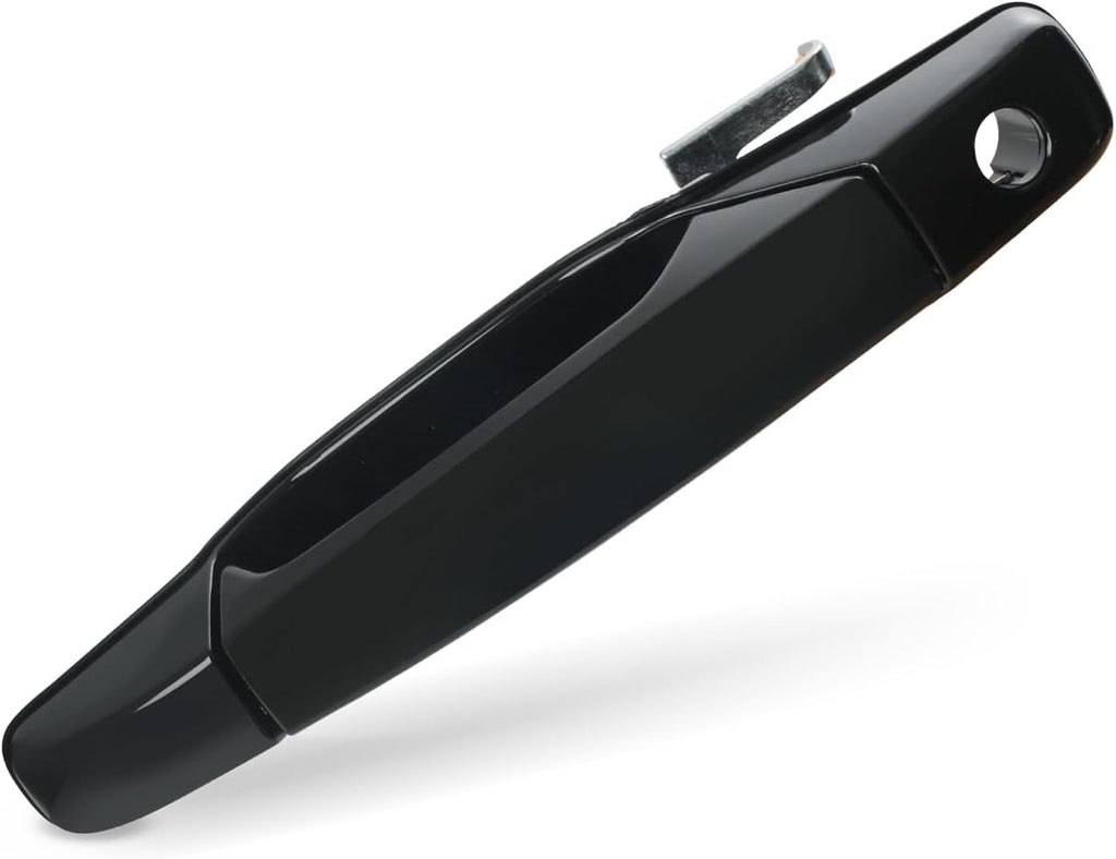 Black Exterior Door Handle Front Left Driver Side Compatible with 2007-2014 Chevy Silverado Suburban Avalanche Tahoe, GMC Sierra Yukon, Cadillac Escalade Replaces 15915149, 20828258, 22738721