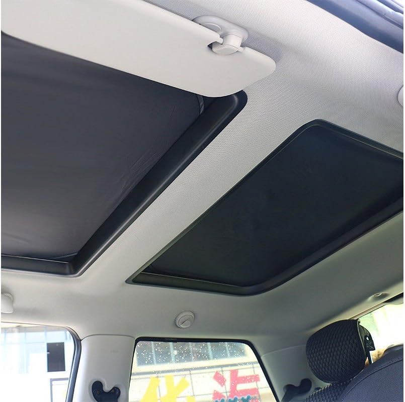 2pcs Foldable Sunroof Shade Sunshade Heat Isolate fit for Mini Cooper, Clubman & Countryman R56 All Years Black