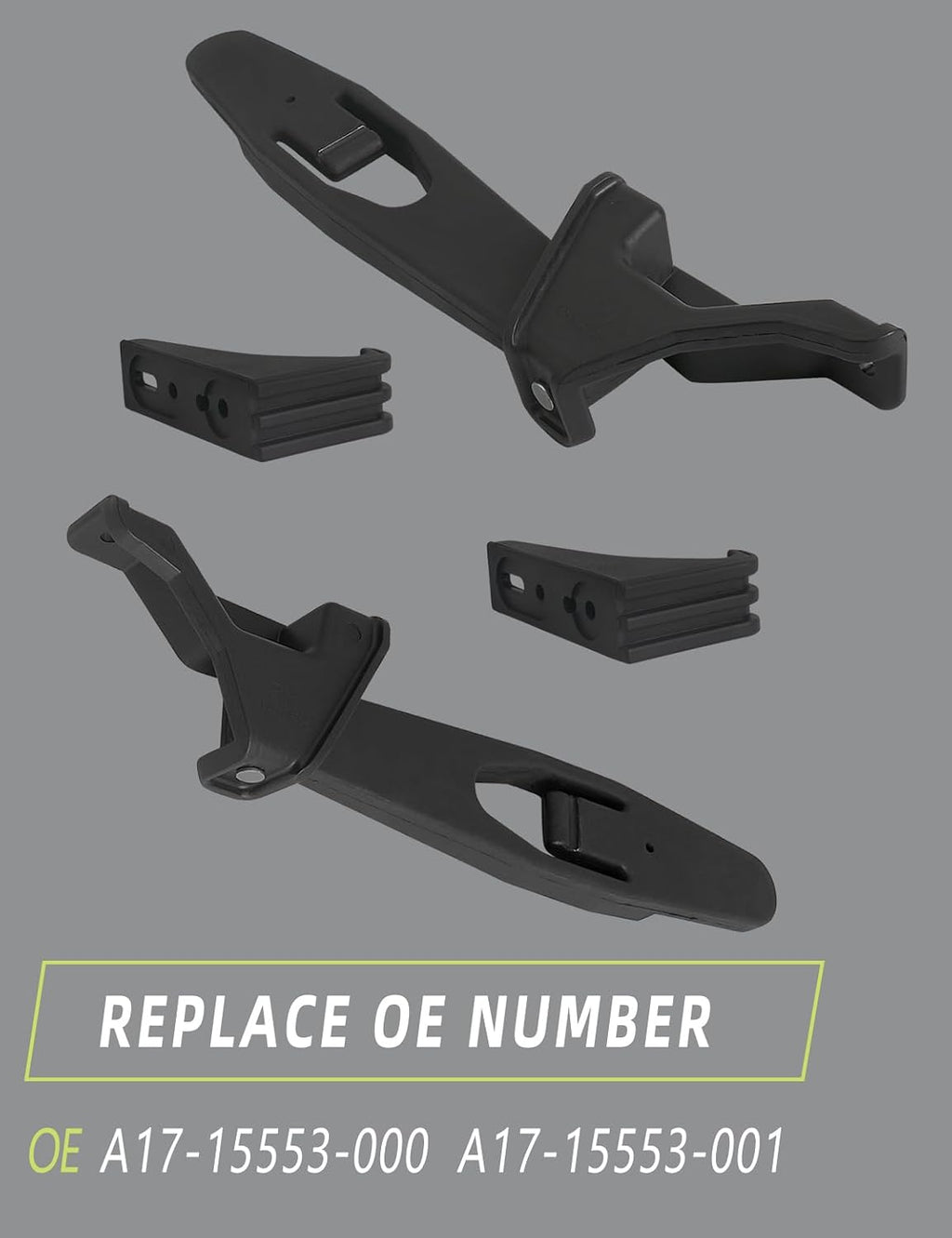 Hood Latch with Catch Bracket Compatible with Freightliner Columbia 2003-2008 Accessories Parts Replaces A17-15553-000/ A17-15553-001 Hoods Left Right Hoods Pair
