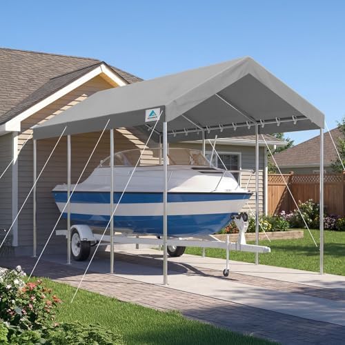 advance outdoor 10x20 ft heavy duty carport potable, view 9