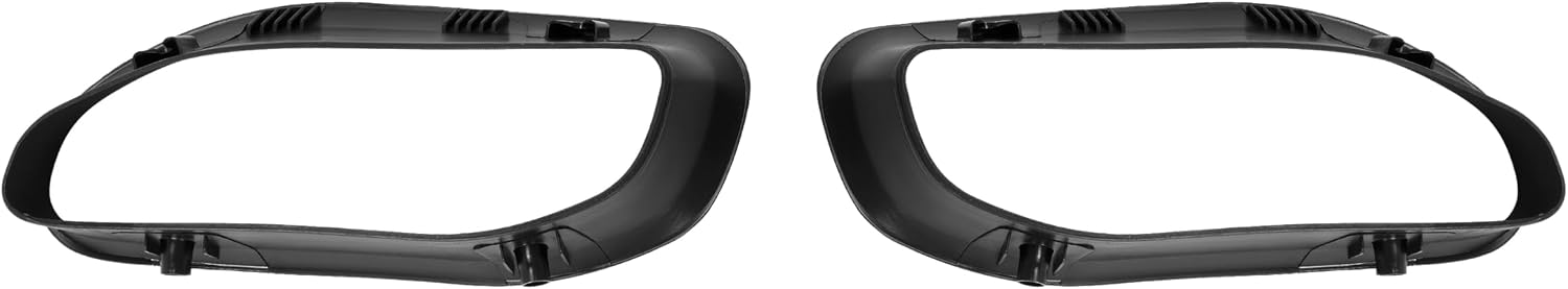 ALMULOO Tow Hook Bezel Kit Compatible with 2019-2024 Ram 1500 DT Front Bumper Tow Hook Cover Replacement for 68274701AA, 68274701AB Left & Right Side