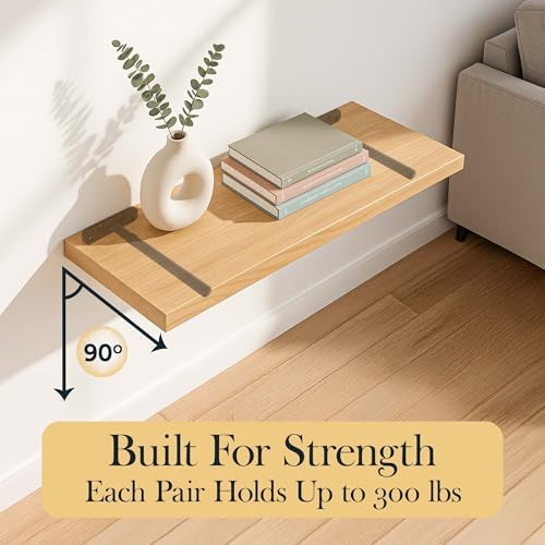 invisible floating shelf bracket 8 inch rod 3/4, package contents
