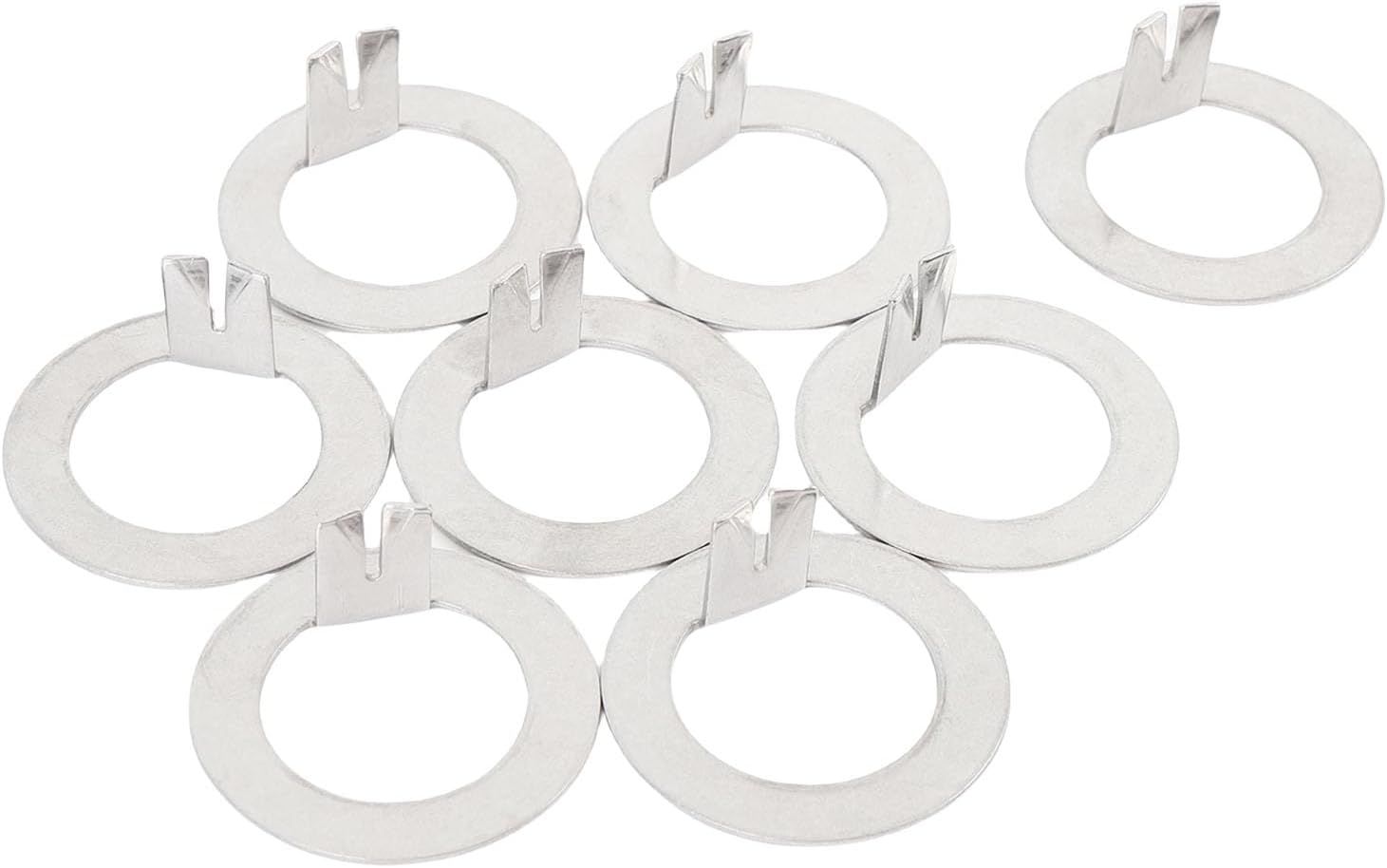 8PCS 1 Inch Trailer Wheel Spindle Washer fit for EZ Lube 2000 to 7000 Lbs Axles, Stainless Steel D Shaped Spindle Nut Locking Washers for Hub and Drum Maintenance, Towing Security